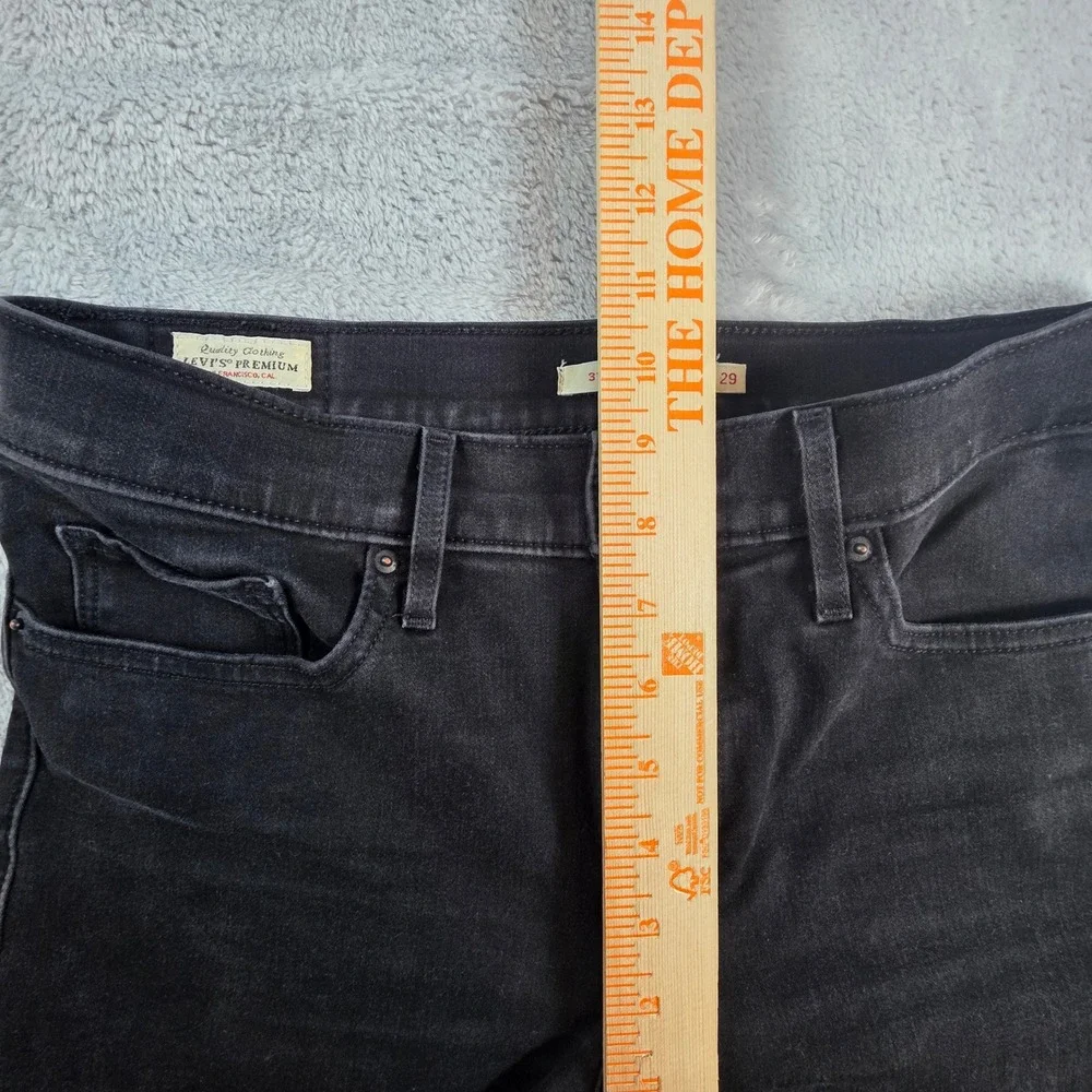 Levi's Women 29 Black 311 Shaping Skinny Jeans Premium Mid Rise Stretch‎